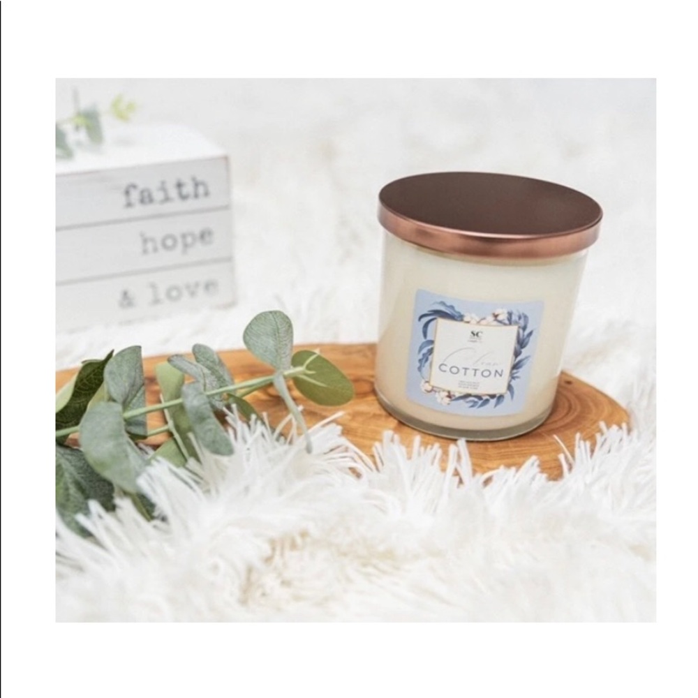 SC Candle co 100% Soy Wax Clean Cotton Scent